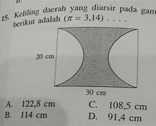 Mencari Keliling Lingkaran Yang Diarsir